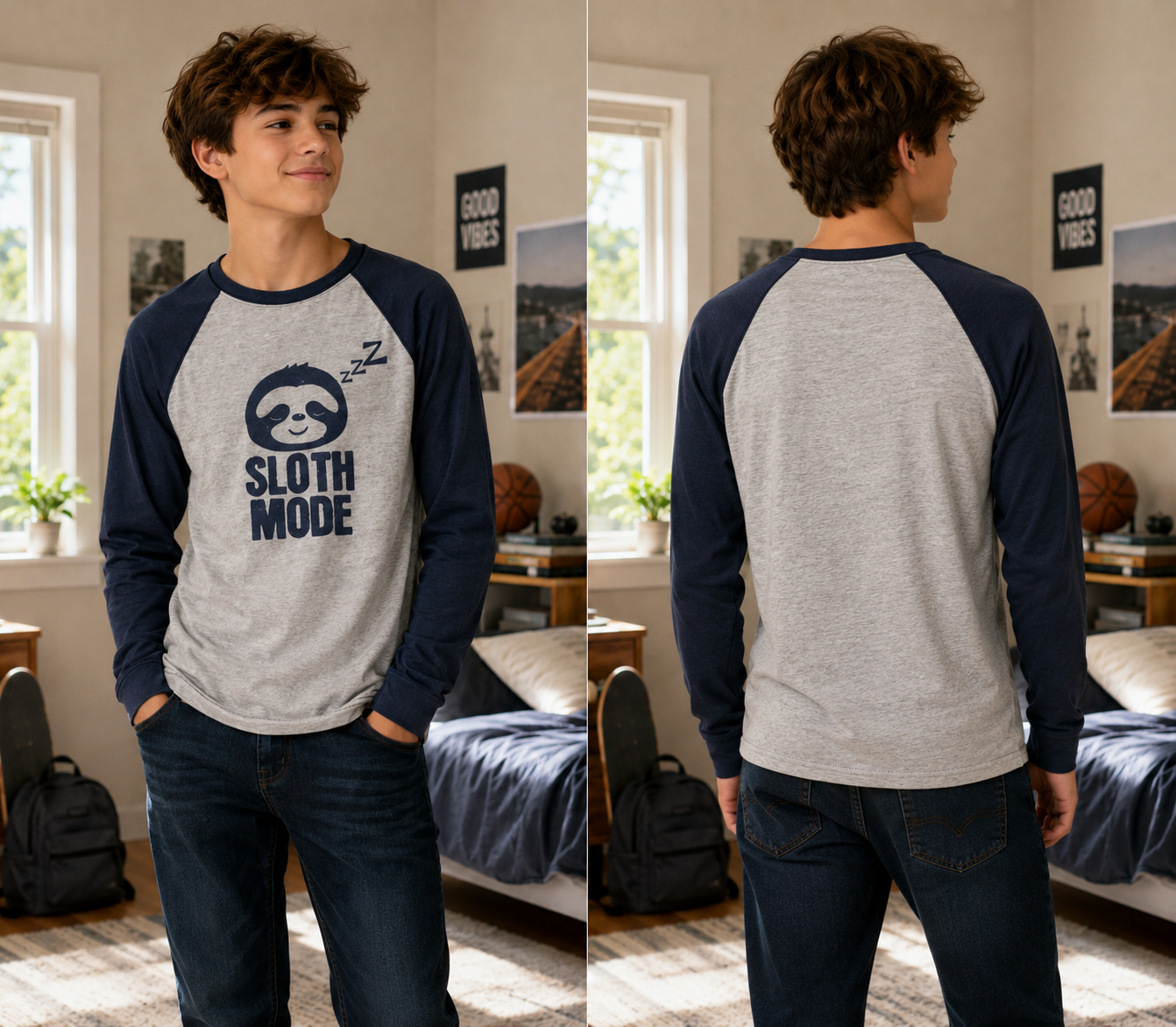 Boys Long Sleeve T-shirt 1– Stylish Tee for Kids | Sakuda - Image 3