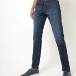 Mid wash slim fit jeans
