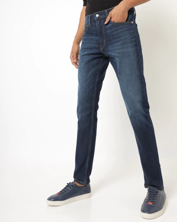 Mid wash slim fit jeans
