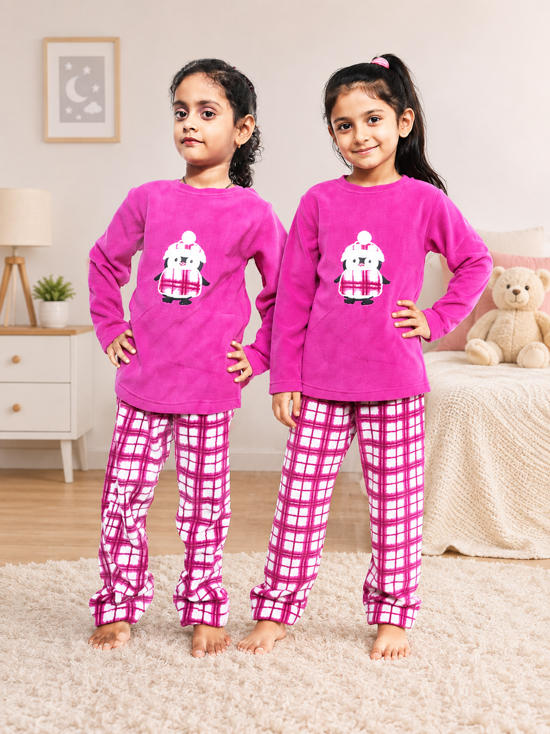 Girls winter night suit