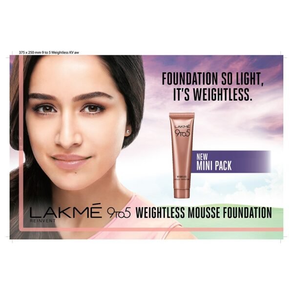 lakme weightless mousse foundation