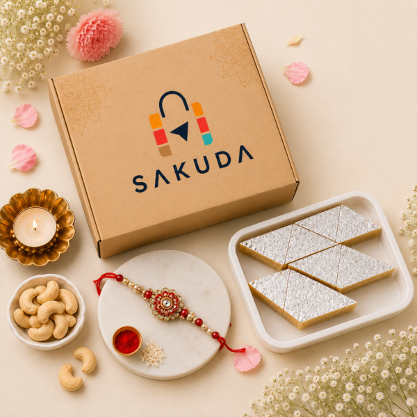 Rakhi Kaju Katli Gift Combo for Raksha Bandhan