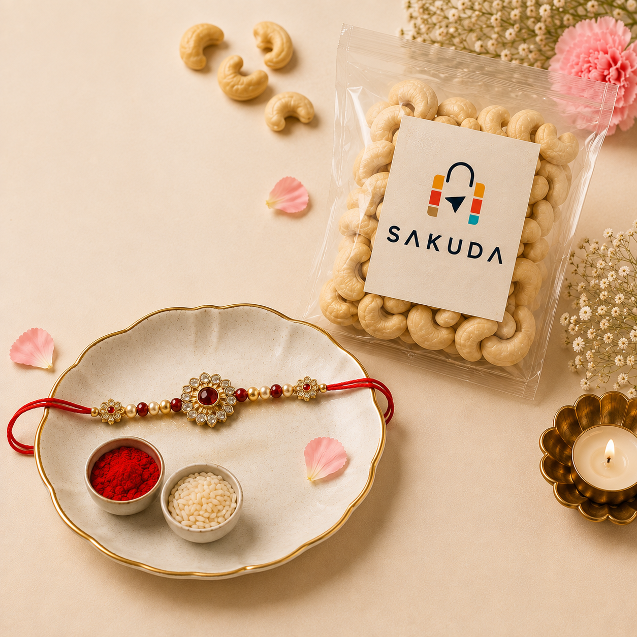 Premium Rakhi Kaju Combo