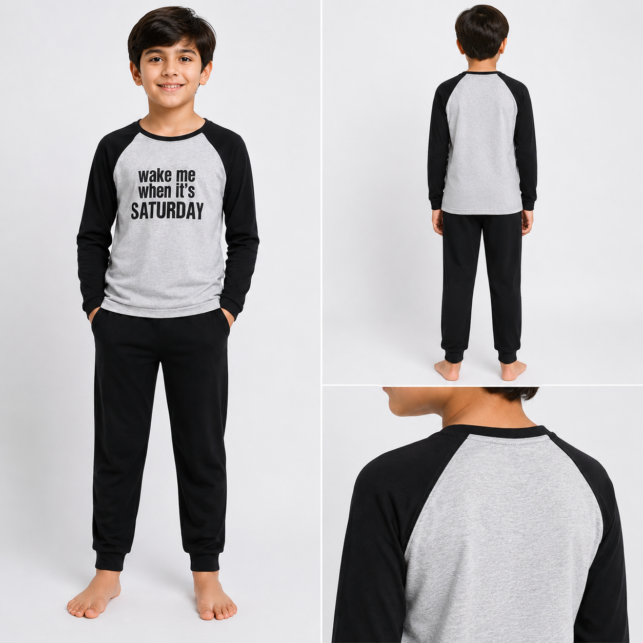 Boys Long Sleeve Cotton T-Shirt – Stylish & Comfortable | 2 Colors - Image 2