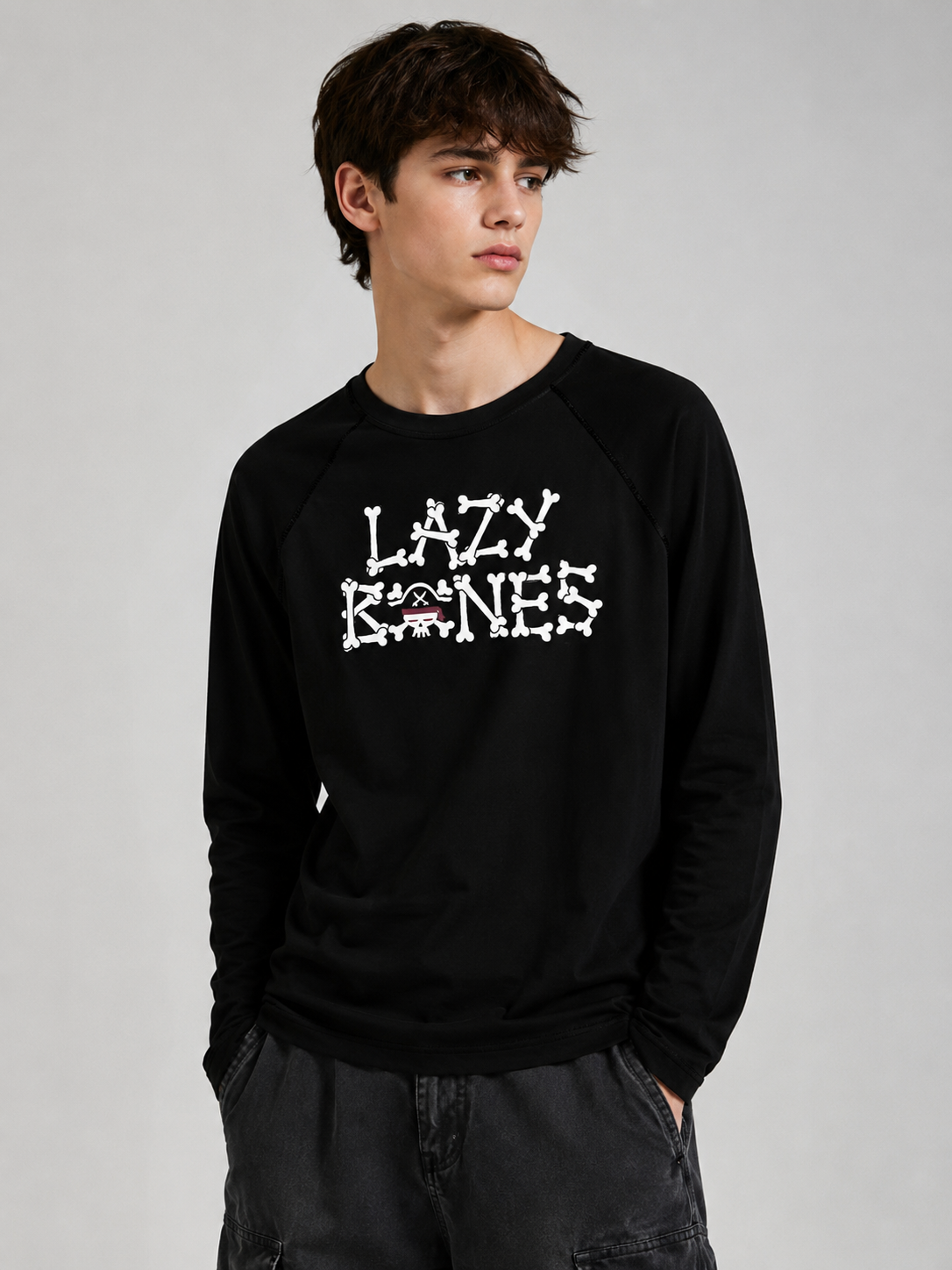 Boys black full sleev t-shirt