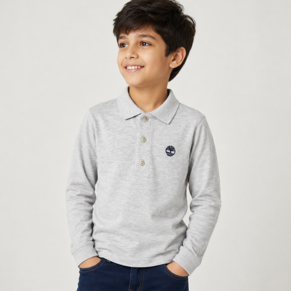 Boys long sleeve polo t-shirt